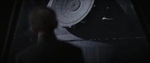 Tarkin seeing the completion of the Death Star.