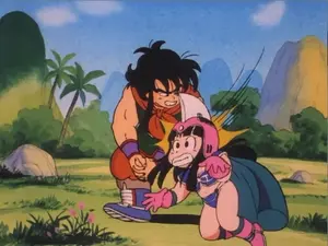 Yamcha knocks out a young Chi-Chi.