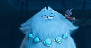 Barry attempting to calm Jinx but fails.