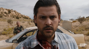 Matador, after being shot in the throat by Mike.