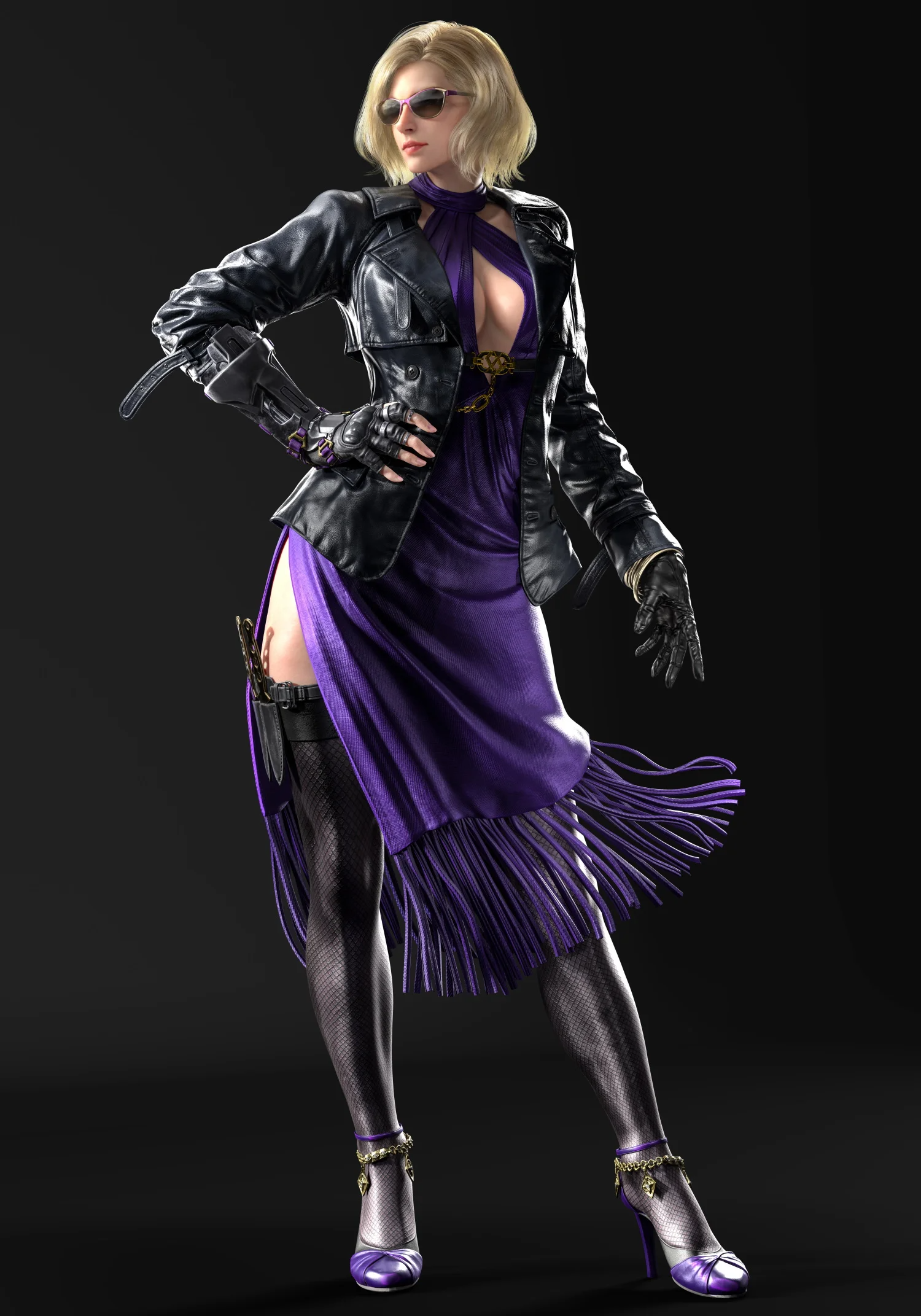 Tekken 6 Tekken 5 Death by Degrees Nina Williams, purple, video Game png