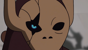 Belos glares at Luz after she destroyed the portal.
