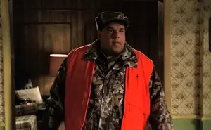 Bobby Bacala in his hunting outfit.