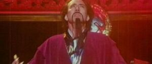 Nicolas Cage as Fu Manchu in Rob Zombie's fake trailer Werewolf Women of the SS in Grindhouse.