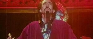 Nicolas Cage as Fu Manchu in Rob Zombie's fake trailer Werewolf Women of the SS in Grindhouse.