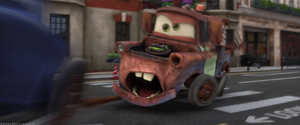 Ivan's defeat being kicked by Mater.