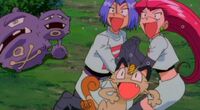 Jessie, James, Meowth and Weezing (Movie 4)