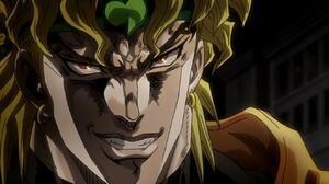 DIO's evil grin.