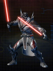 The Emperor's Wrath as a Sith Marauder.