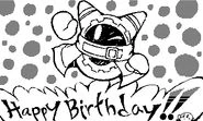 Magolor in Miiverse art celebrating Return to Dreamland's 4th Anniversary.