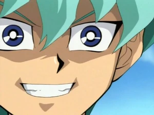 Noah Kaiba's evil smile.