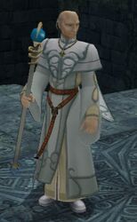 Hetzel's battle model as a Saint in Fire Emblem: Radiant Dawn.