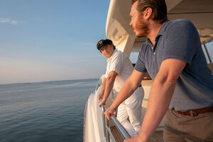 Scotty on the yacht with Jesse.
