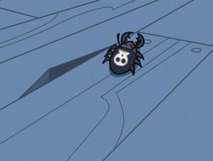 VickyLosesHerIcky237.jpg (43 KB) The evil bug coming out from under a floorboard.