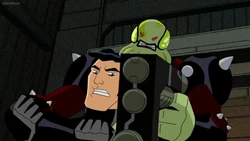 Vilgax trying to steal nuclear weapons.
