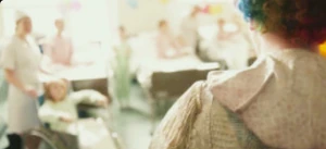 Bert entertains the children at the hospital dressed in the costume