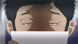 Yukitsu creepily stares at Sakura.