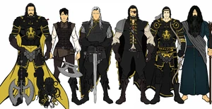 Main Greyjoys.jpg (4.48 MB) The most prominent ironborn featured in the main story, all from House Greyjoy, known to have black hair. From left to right: Victarion, Asha, Balon, Euron, Theon, and Aeron.