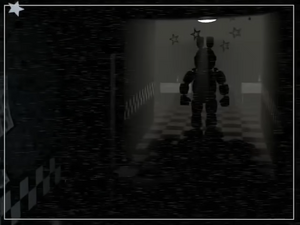 Bonnie in the hallway during the trailer.