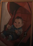A painting of the baby
