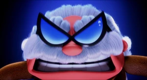 Poopypants’ furious stare in rage.