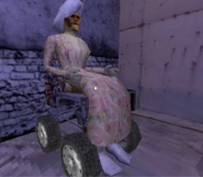 First Model Wheelchair Lady.jpg (86 KB) The first discarded Wheelchair Lady model in which she had a left arm.