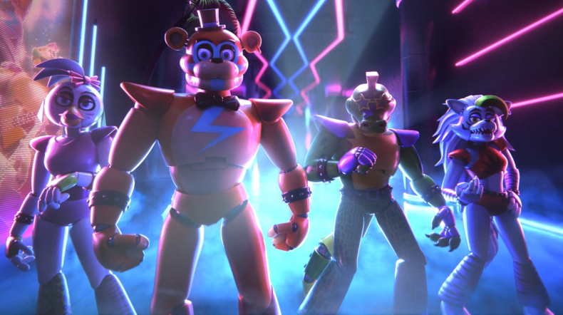 The bad guys in: FIVE NIGHTS AT FREDDY'S SECURITY BREACH