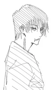 Gege Akutami's sketch of Toji.