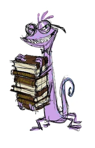 Randall's art concept in Monsters University.