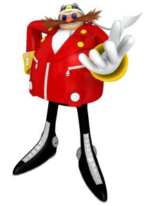 Dr. Eggman's artwork of Sonic Free Riders