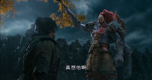 Lord Redmane talking to Kongwen
