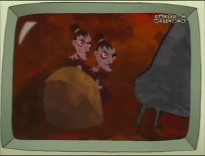 The Stitch Sisters in prehistoric times.