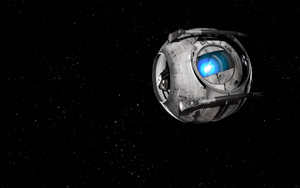 A remorseful Wheatley in space.