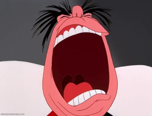 The Queen of Hearts' second wrathful breakdown, ordering all the inhabitants of Wonderland to capture Alice for the purpose of beheading her after Alice was falsely accused.