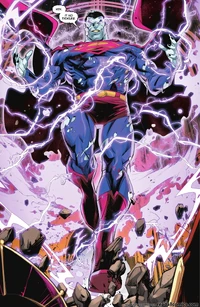 Earth 29 Bizarro using his new powers