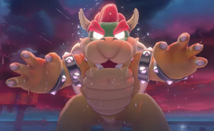Bowser during the final boss of Super Mario 3D World + Bowser's Fury
