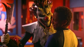 Horny attacks and kills Chuck.