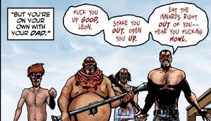 Clint hunts for his son Leon along with his fellow Crossed.