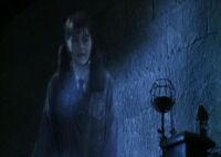 Myrtle, killed by Voldemort with Basilisk's killing gaze. Purpose of this murder was to finish Salazar's noble work in purging any Muggle/Half Muggle born students but due to caused damages including her death, he uses this murder to turned his diary into Horcrux which can project physical manifestation of his memory during the time when he commit this crime.