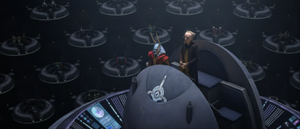 Chancellor Palpatine and Mas Amedda open the floor to a vote of peace talks.
