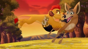 Reirei attacked by Kion.