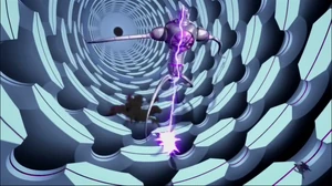 Kraang Prime tries shooting the turtles.
