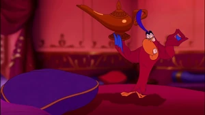 Iago imitating Jafar.
