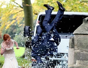 Matthew gets fatally catapulted through the windshield of his van after crashing the vehicle.