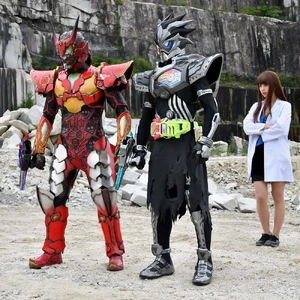 Genomes 5.jpg (286 KB) The Genomes copy and Kamen Rider Another Para-DX facing Poppy and Parado.