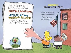 Mr. Krupp's first ever appearance in the books.