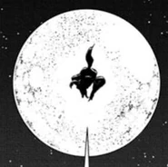 Beast silhouetted against the moon.