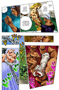 Pucci receives DIO's bone.