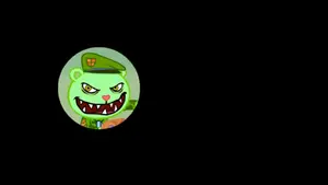 Fliqpy laughs diabolically after successfully killing Lumpy.