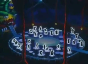 The Dark Moon Circus (Dead Moon Circus) inside their evil circus tent.